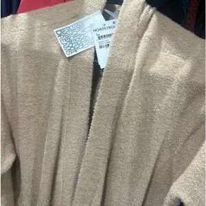 Barefoot Dreams, long cardigan , size large , soft camel.